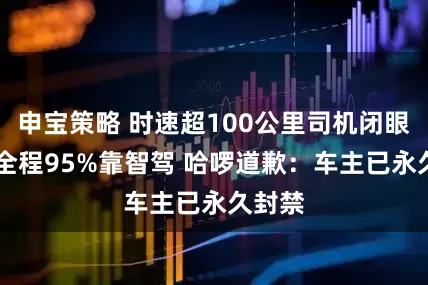 申宝策略 时速超100公里司机闭眼瞌睡 全程95%靠智驾 哈啰道歉：车主已永久封禁